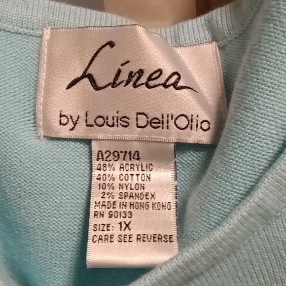 FINAL PRICE NWT Linea by Louis Dell'Olio acrylic blend 3-pc skirt suit 1X - Picture 8 of 15